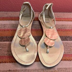 Dolce Vita Gold Ankle Strap Sandals Size 6